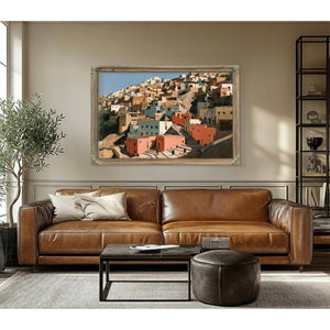 Hillside Medina Town In Warm Afternoon Light by Bella Frye