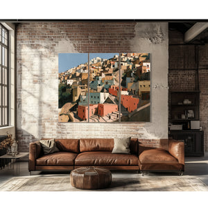 Hillside Medina Town In Warm Afternoon Light by Bella Frye