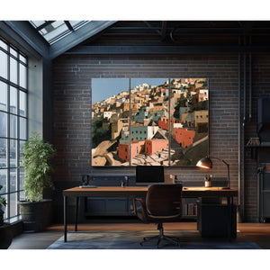 Hillside Medina Town In Warm Afternoon Light by Bella Frye