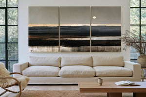 Moonlit Marshland At Dusk Muted Tones by Bella Frye