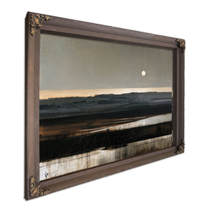 Moonlit Marshland At Dusk Muted Tones by Bella Frye