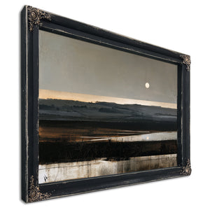 Moonlit Marshland At Dusk Muted Tones by Bella Frye