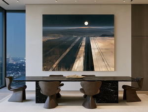 Moonlit Plowed Fields At Night by Bella Frye