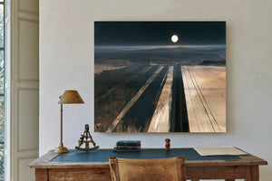 Moonlit Plowed Fields At Night by Bella Frye
