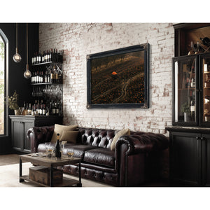 Pumpkin Harvest Field With Dark Cart by Bella Frye