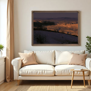 Rolling Hills At Night With Scattered Embers by Bella Frye