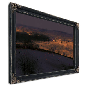 Rolling Hills At Night With Scattered Embers by Bella Frye
