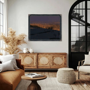 Rolling Hills At Twilight With Glowing Embers by Bella Frye