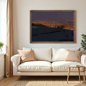 Rolling Hills At Twilight With Glowing Embers by Bella Frye