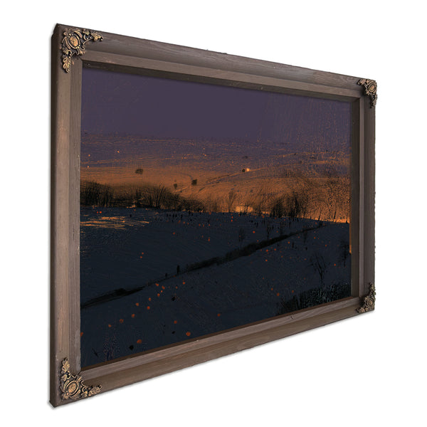 Rolling Hills At Twilight With Glowing Embers by Bella Frye