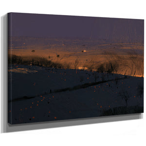 Rolling Hills At Twilight With Glowing Embers by Bella Frye