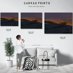 Rolling Hills At Twilight With Glowing Embers by Bella Frye