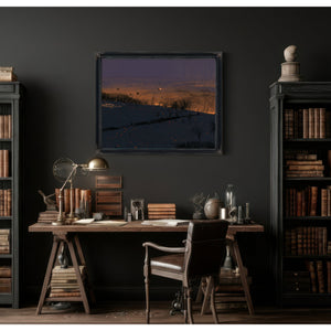 Rolling Hills At Twilight With Glowing Embers by Bella Frye