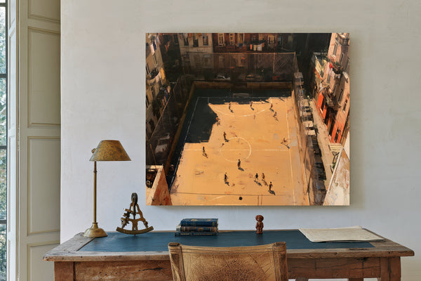 Rooftop Street Football Court Urban Afternoon by Bella Frye