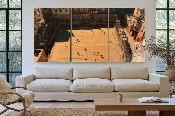Rooftop Street Football Court Urban Afternoon by Bella Frye