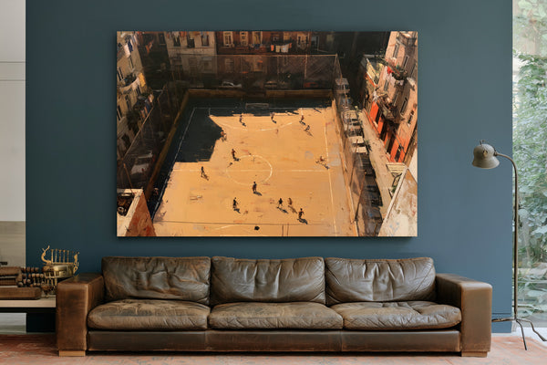 Rooftop Street Football Court Urban Afternoon by Bella Frye