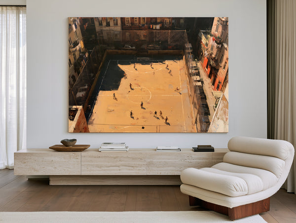 Rooftop Street Football Court Urban Afternoon by Bella Frye