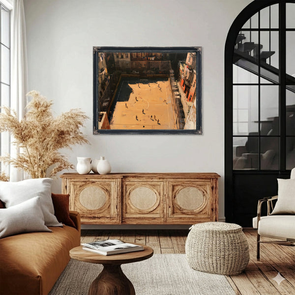 Rooftop Street Football Court Urban Afternoon by Bella Frye