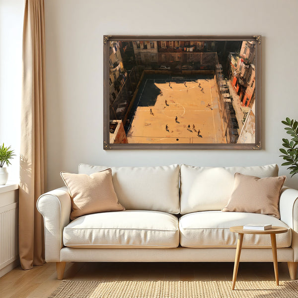 Rooftop Street Football Court Urban Afternoon by Bella Frye