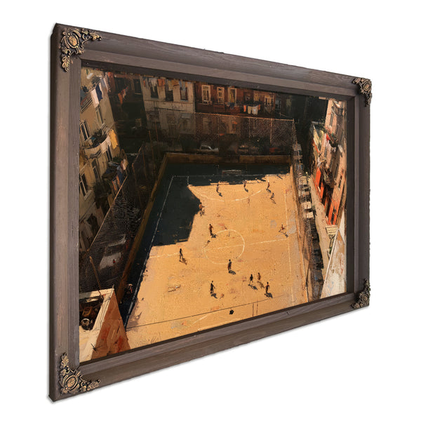Rooftop Street Football Court Urban Afternoon by Bella Frye