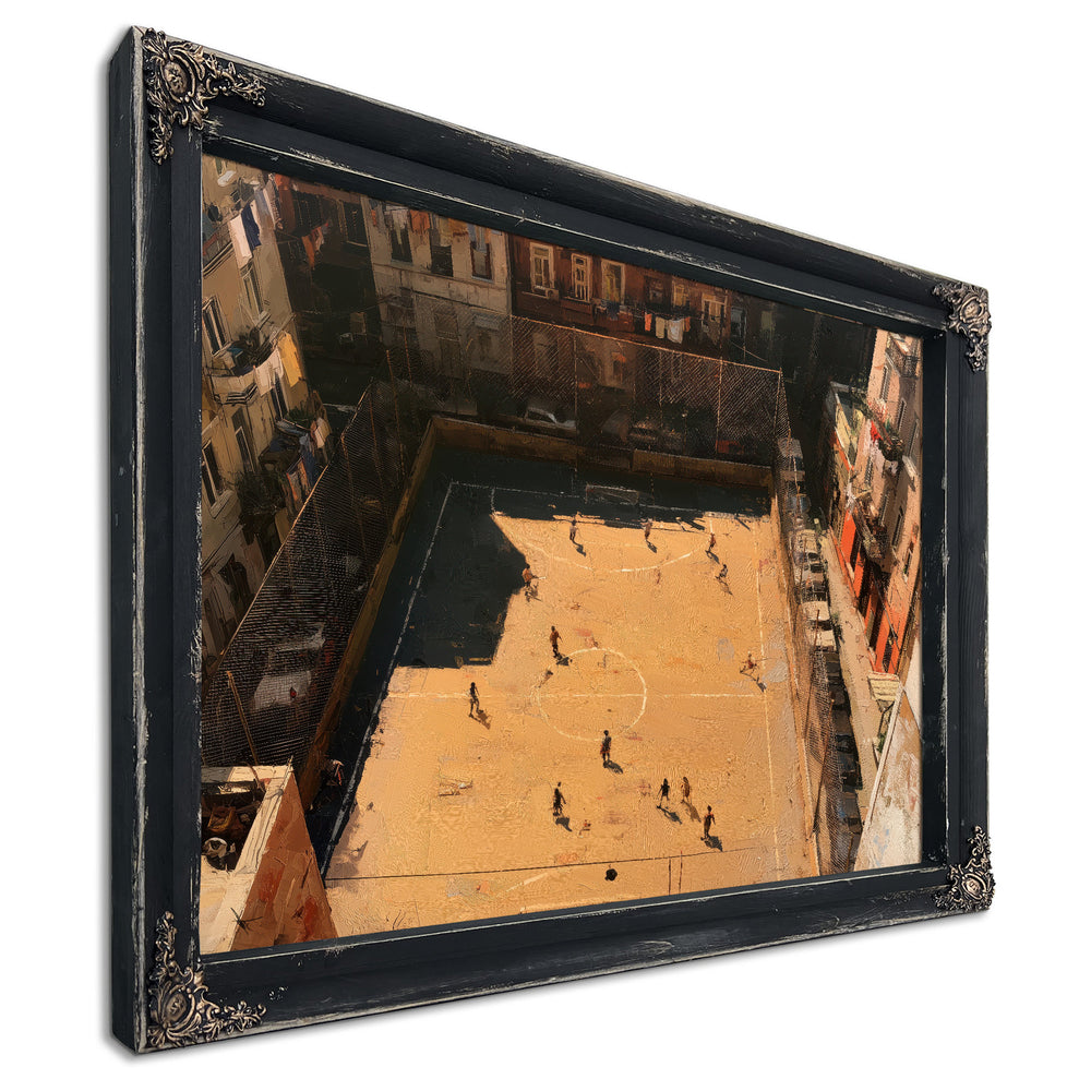 Rooftop Street Football Court Urban Afternoon by Bella Frye