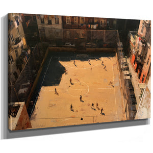 Rooftop Street Football Court Urban Afternoon by Bella Frye