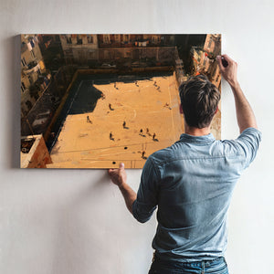 Rooftop Street Football Court Urban Afternoon by Bella Frye
