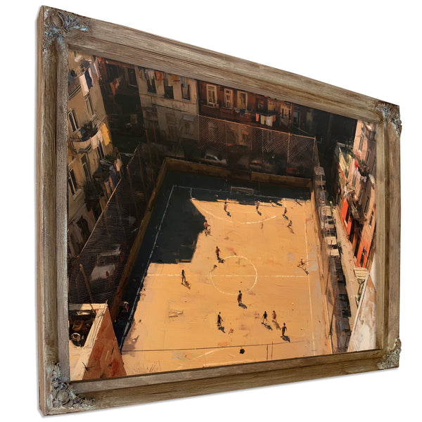 Rooftop Street Football Court Urban Afternoon by Bella Frye