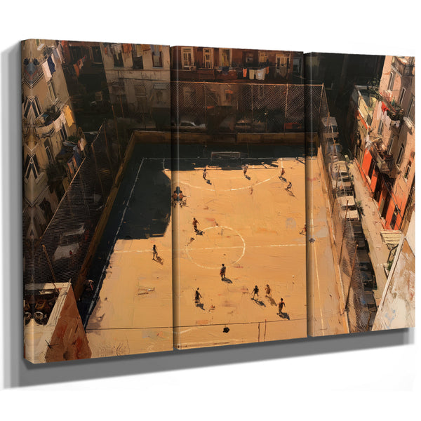 Rooftop Street Football Court Urban Afternoon by Bella Frye