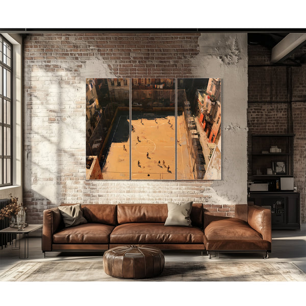 Rooftop Street Football Court Urban Afternoon by Bella Frye