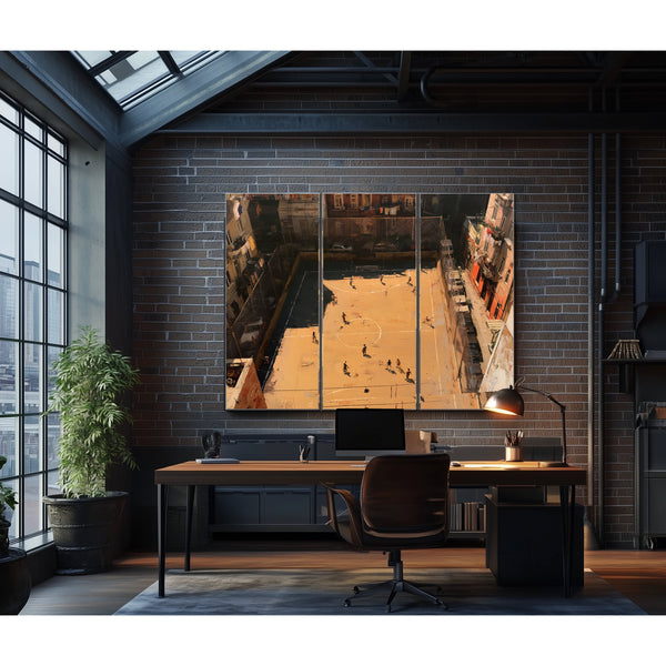 Rooftop Street Football Court Urban Afternoon by Bella Frye