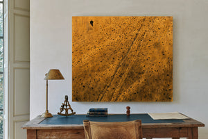 Scarecrow In Golden Wheat Field With Crows by Bella Frye