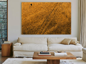 Scarecrow In Golden Wheat Field With Crows by Bella Frye