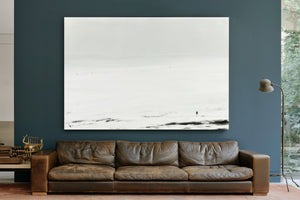 Solitary Figure In Vast Snowy Landscape by Bella Frye
