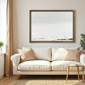 Solitary Figure In Vast Snowy Landscape by Bella Frye