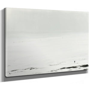 Solitary Figure In Vast Snowy Landscape by Bella Frye