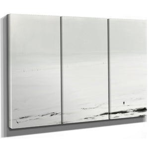 Solitary Figure In Vast Snowy Landscape by Bella Frye