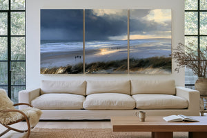 Stormy Beach Walk Dramatic Coastal Light by Bella Frye
