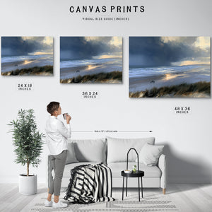 Stormy Beach Walk Dramatic Coastal Light by Bella Frye