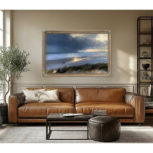 Stormy Beach Walk Dramatic Coastal Light by Bella Frye