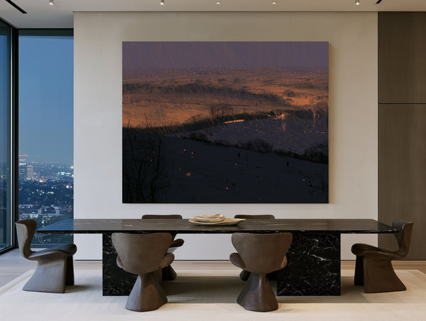 Stormy Dusk Over Windswept Plains by Bella Frye