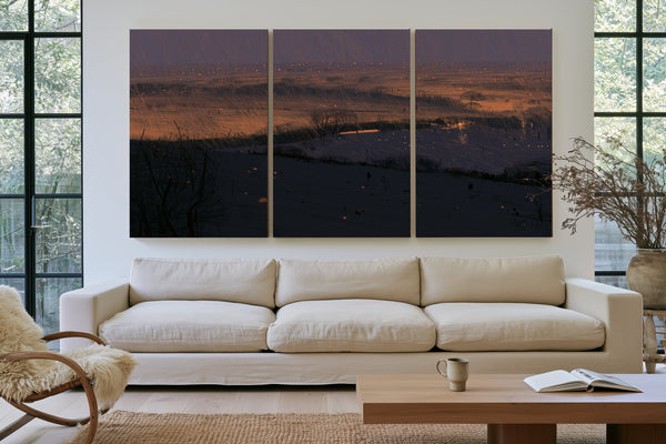 Stormy Dusk Over Windswept Plains by Bella Frye