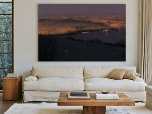 Stormy Dusk Over Windswept Plains by Bella Frye