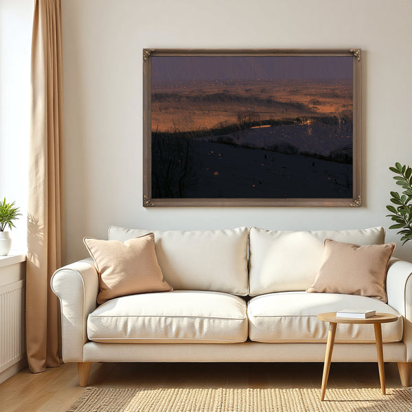Stormy Dusk Over Windswept Plains by Bella Frye