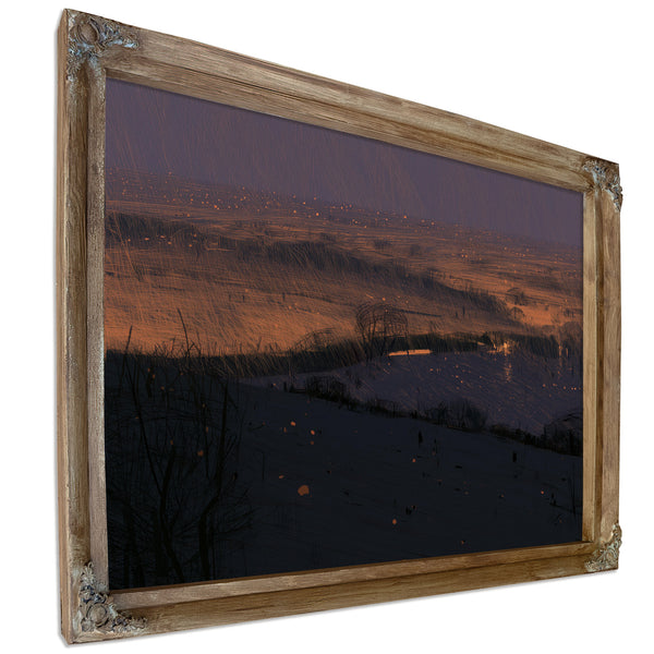 Stormy Dusk Over Windswept Plains by Bella Frye