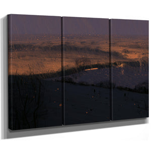 Stormy Dusk Over Windswept Plains by Bella Frye