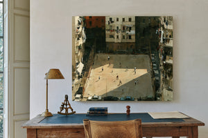 Urban Soccer Court Surrounded By Apartments by Bella Frye