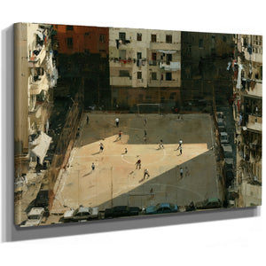 Urban Soccer Court Surrounded By Apartments by Bella Frye