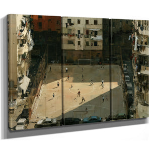 Urban Soccer Court Surrounded By Apartments by Bella Frye