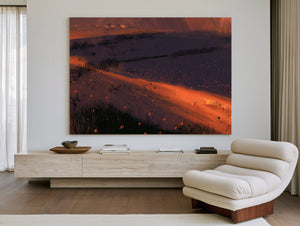 Wetland Fields At Sunset Aerial View by Bella Frye